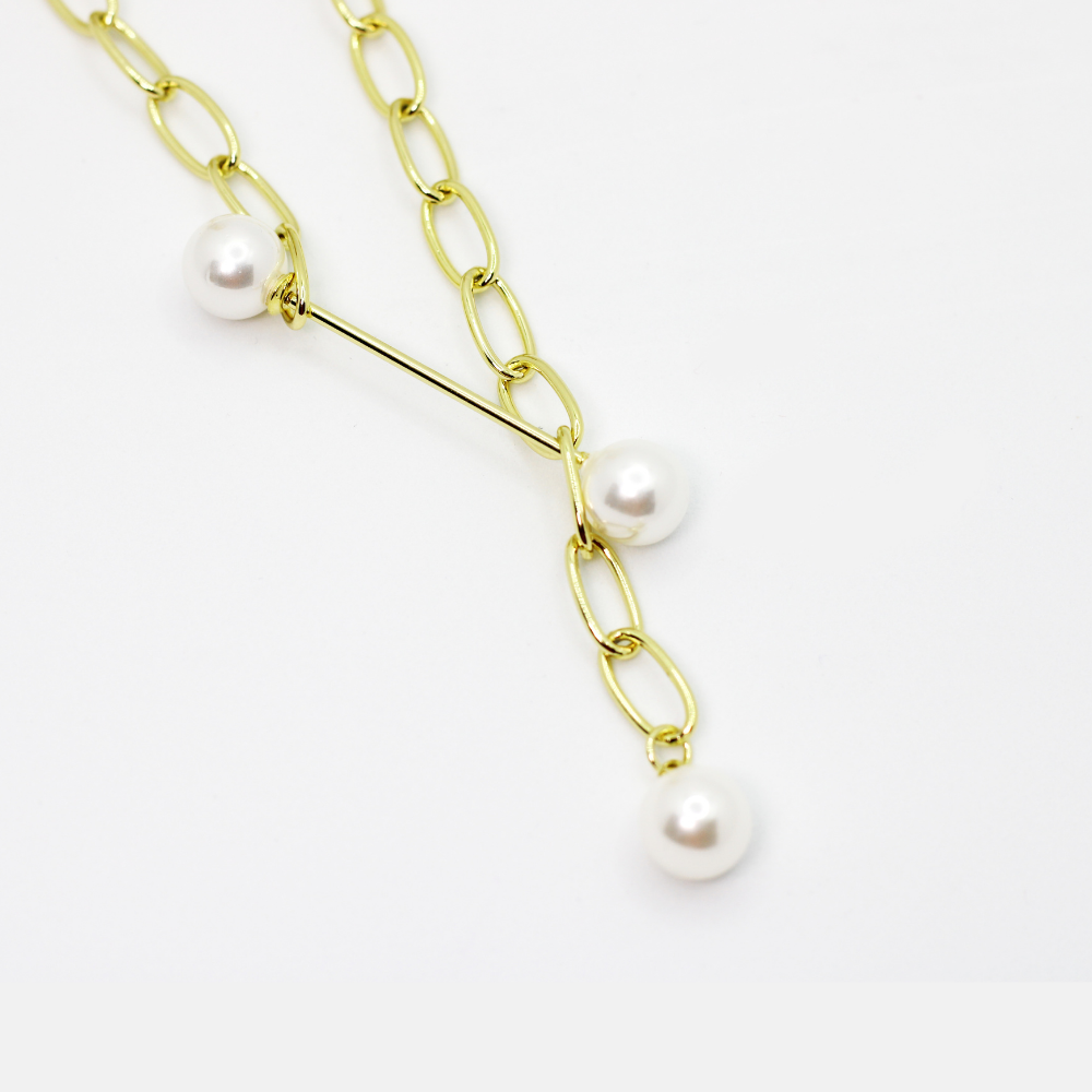 Unique Molly Big Chain with Pearl Fashion Necklace for women